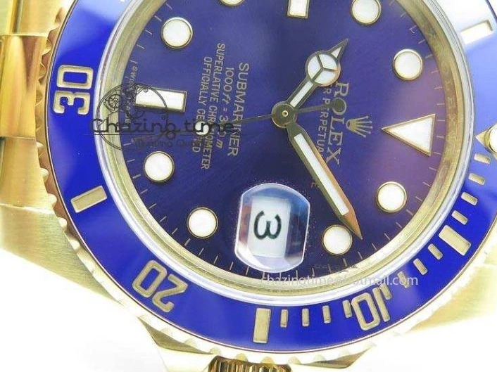 Blue Best ETA2836 BP Submariner Gold Dial Swiss Full Edition 0410
